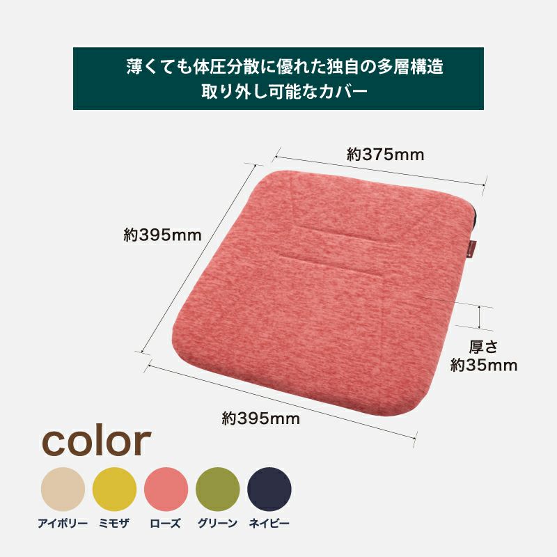 ソルボホームチェアクッション グリーン