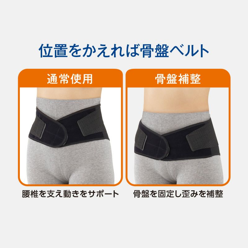 ソルボ楽らく腰ガード＜スリム＞　ブラック