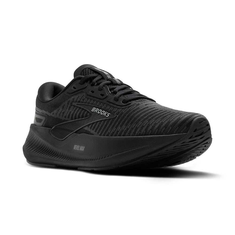 BROOKS レベルMAX　ブラック［MEN］
