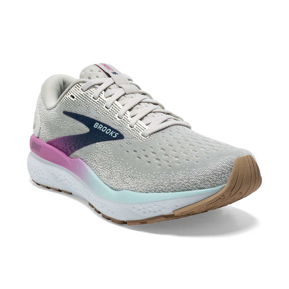 BROOKS ゴースト16 WIDE　グレー/ブルー［WOMEN］