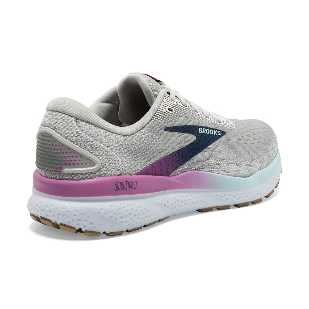 BROOKS ゴースト16 WIDE　グレー/ブルー［WOMEN］