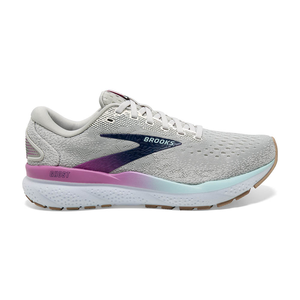 BROOKS ゴースト16 WIDE　グレー/ブルー［WOMEN］