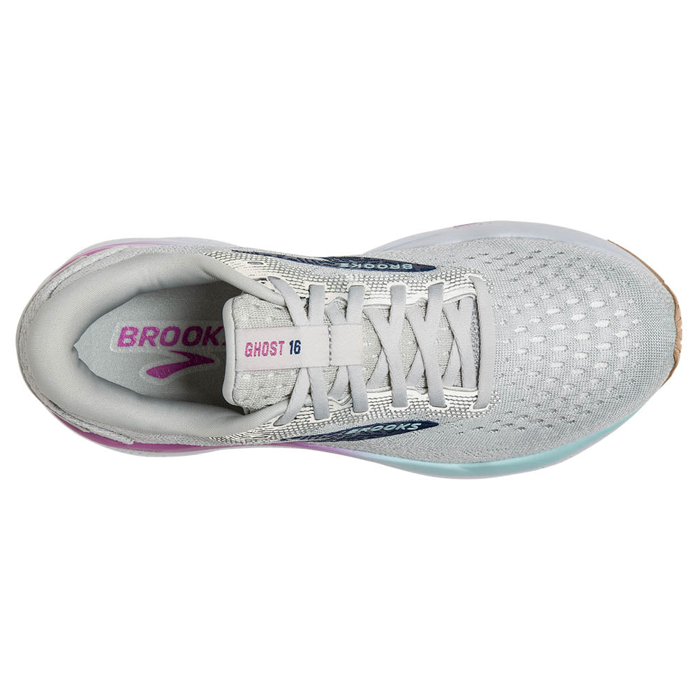 BROOKS ゴースト16 WIDE　グレー/ブルー［WOMEN］