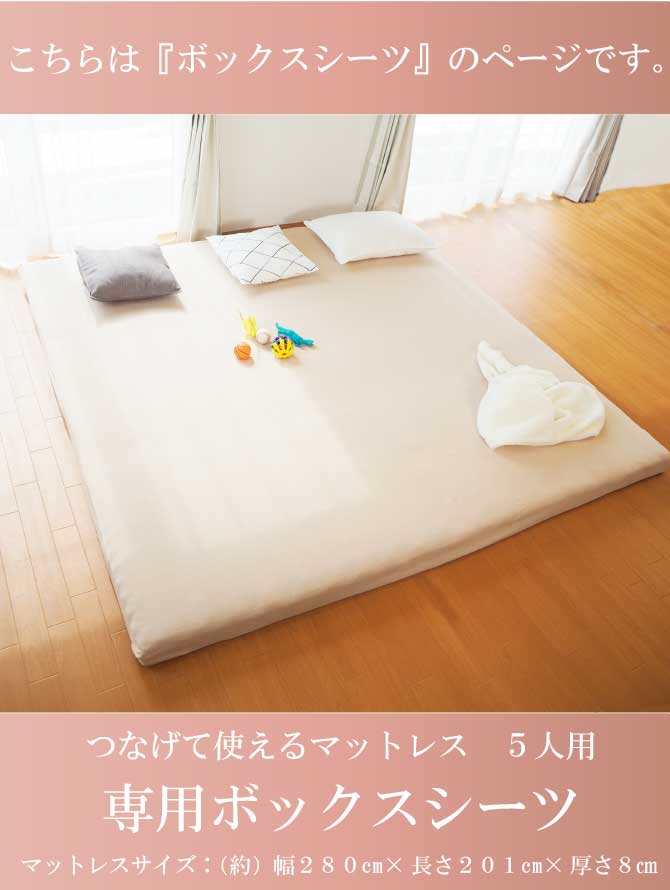 [FML-BOX 5P] ボックスシーツ 5人用